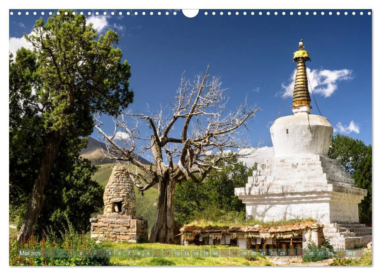 Bild: 9783435374021 | Stupas - Buddhistische Sakralbauten 2025 (Wandkalender 2025 DIN A3...