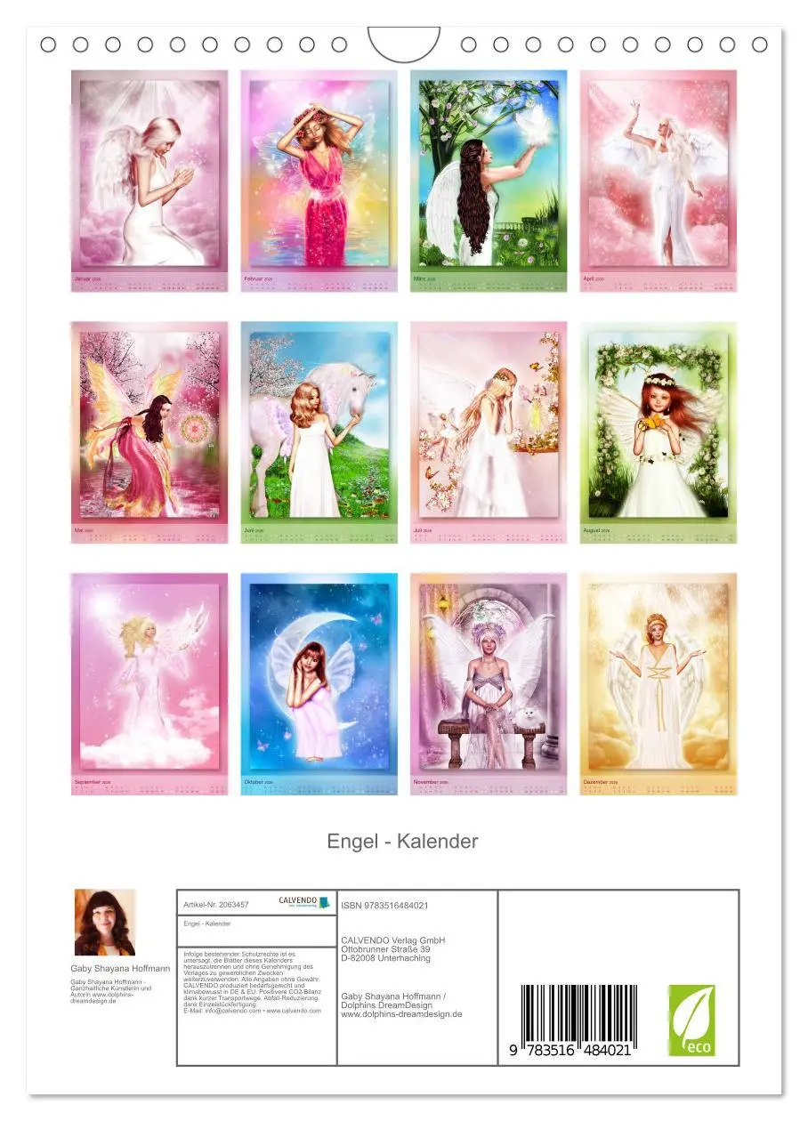 Bild: 9783516484021 | Engel - Kalender (Wandkalender 2026 DIN A4 hoch), CALVENDO...