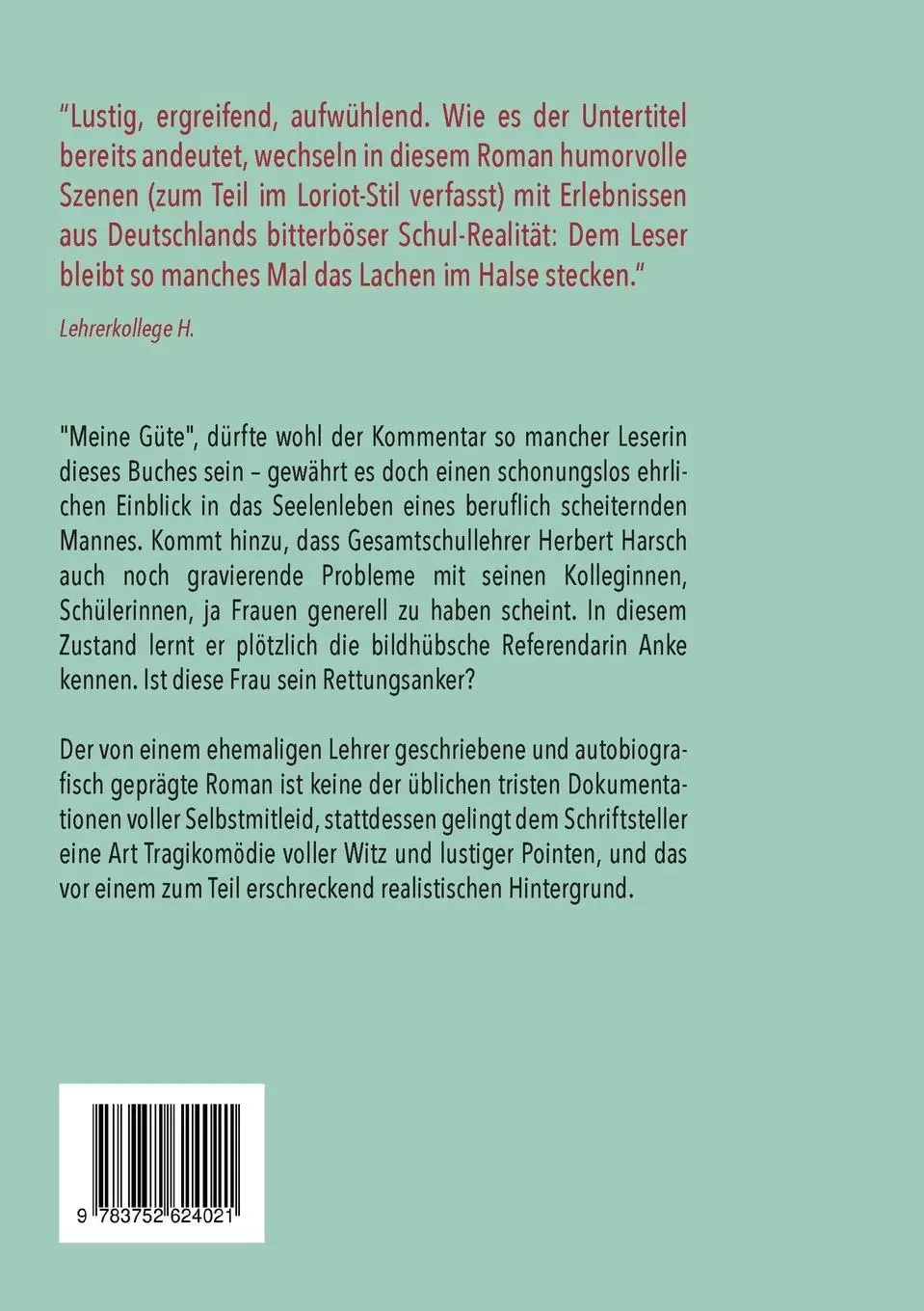 Rückseite: 9783752624021 | Das wollten Sie doch, Herr Harsch | Kevin-Kurt Klappmann | Taschenbuch