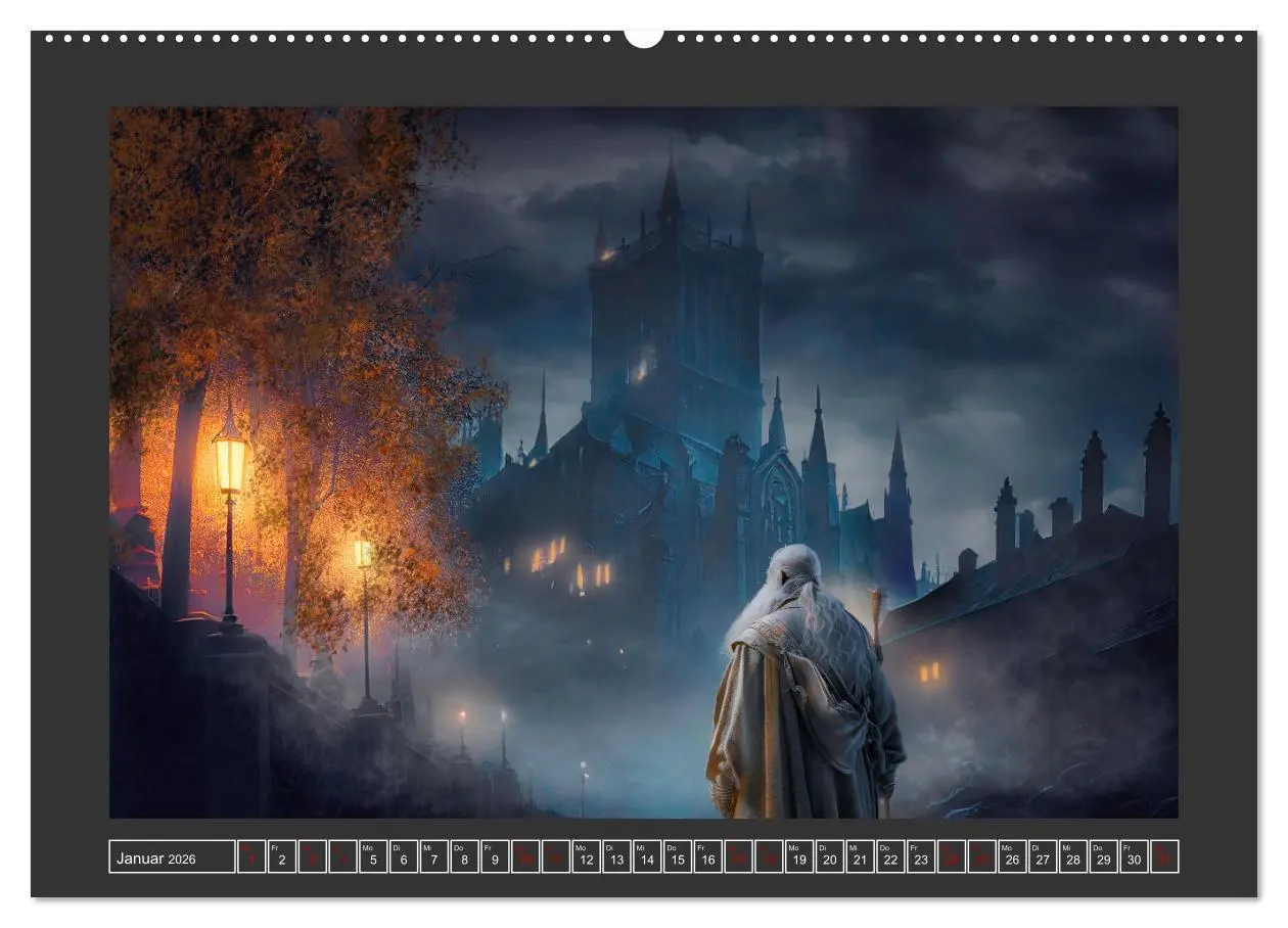Bild: 9783457384121 | Geheimnisse der dunklen Stadt (hochwertiger Premium Wandkalender...