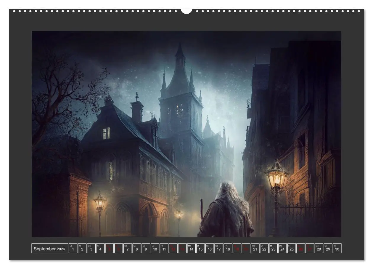 Bild: 9783457384121 | Geheimnisse der dunklen Stadt (hochwertiger Premium Wandkalender...