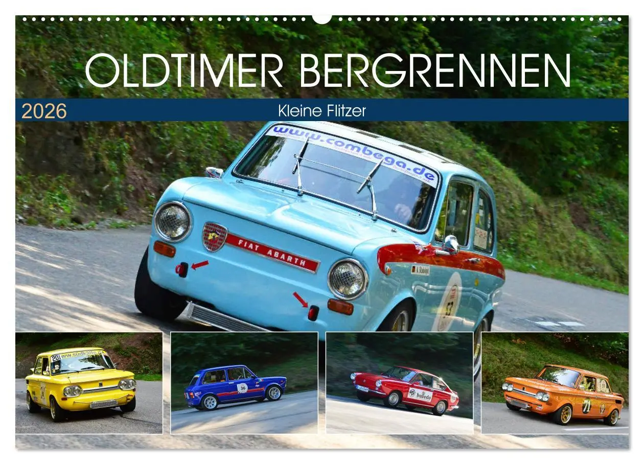 Cover: 9783457764121 | OLDTIMER BERGRENNEN - Kleine Flitzer (Wandkalender 2026 DIN A2...