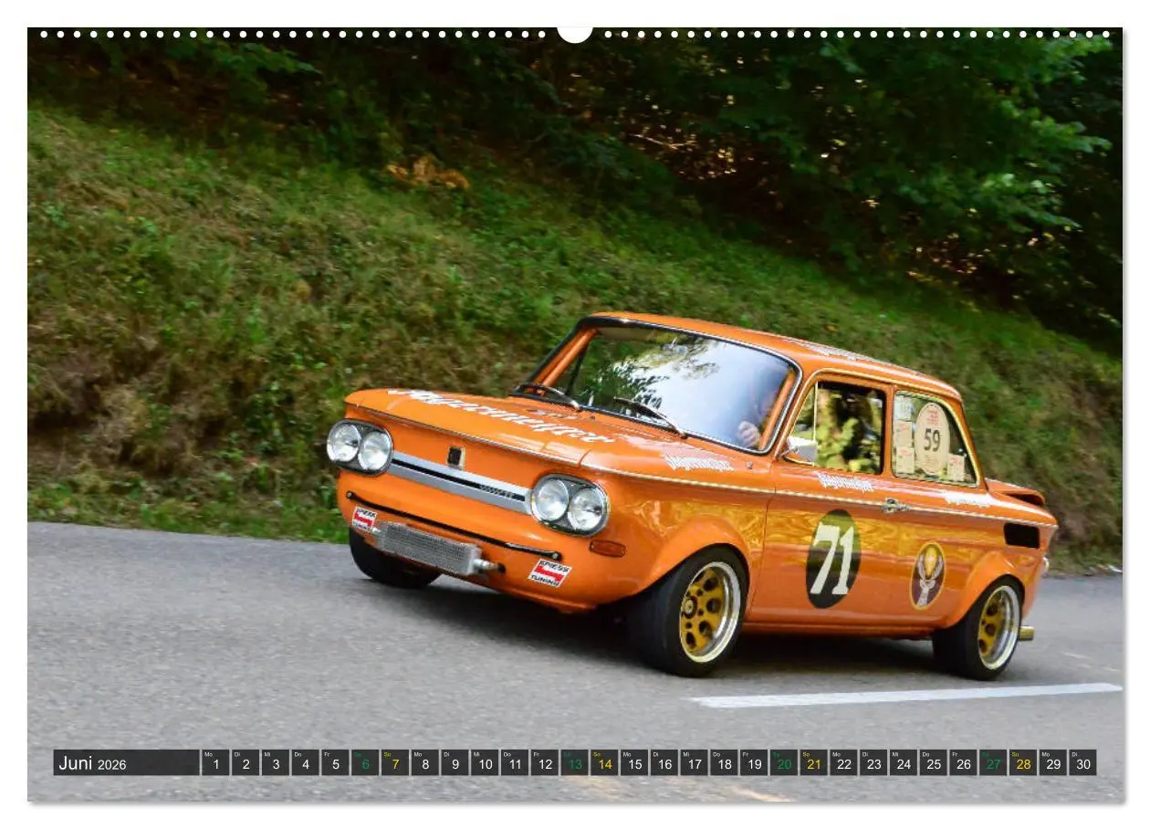 Bild: 9783457764121 | OLDTIMER BERGRENNEN - Kleine Flitzer (Wandkalender 2026 DIN A2...