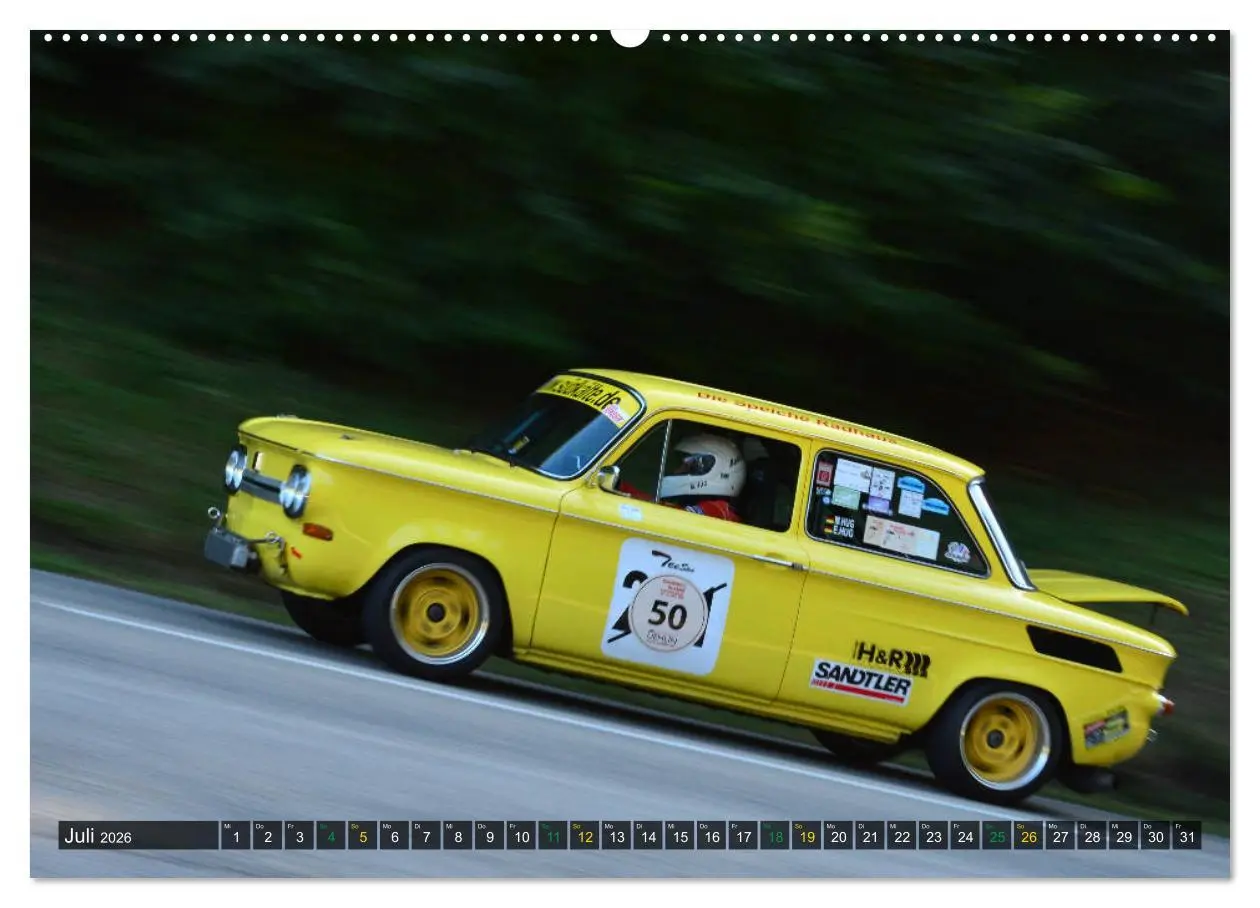 Bild: 9783457764121 | OLDTIMER BERGRENNEN - Kleine Flitzer (Wandkalender 2026 DIN A2...