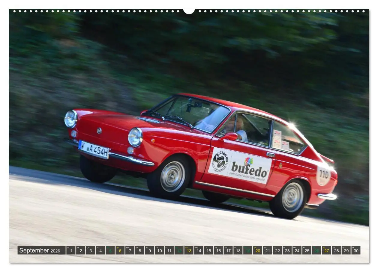 Bild: 9783457764121 | OLDTIMER BERGRENNEN - Kleine Flitzer (Wandkalender 2026 DIN A2...