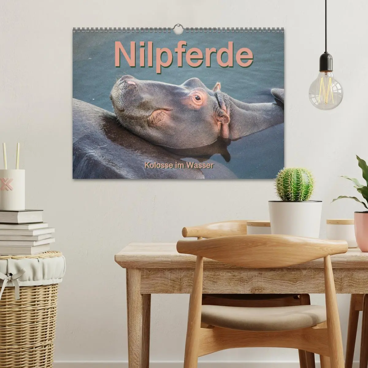 Bild: 9783457834121 | Nilpferde, Kolosse im Wasser (Wandkalender 2026 DIN A3 quer),...