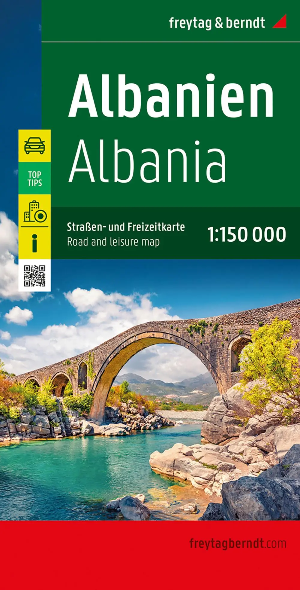 Cover: 9783707924121 | Albanien, Straßen- und Freizeitkarte 1:150.000, freytag &amp; berndt