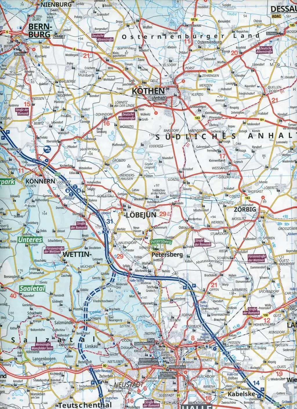 Bild: 9783826414121 | ADAC Regionalkarte Blatt 9 Leipzig, Erfurt, Halle 1:150 000 | 1 S.