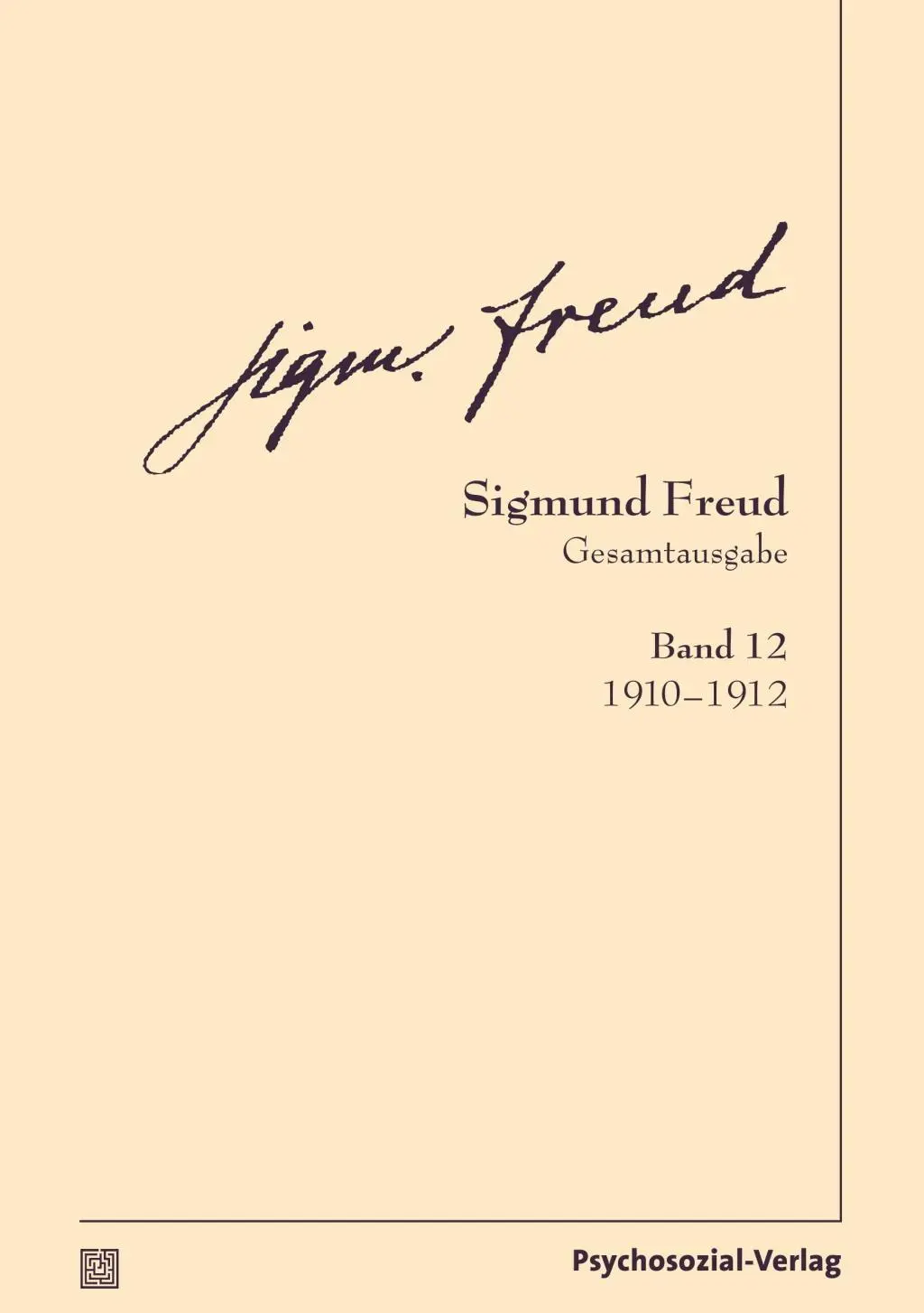 Cover: 9783837924121 | Gesamtausgabe (SFG), Band 12 | 1910-1912, Bibliothek der Psychoanalyse