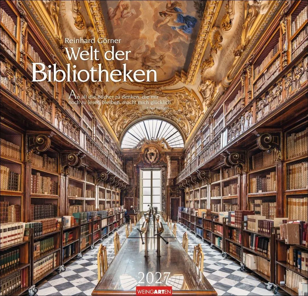 Cover: 9783839904121 | Welt der Bibliotheken Kalender 2027 | Reinhard Görner | Kalender