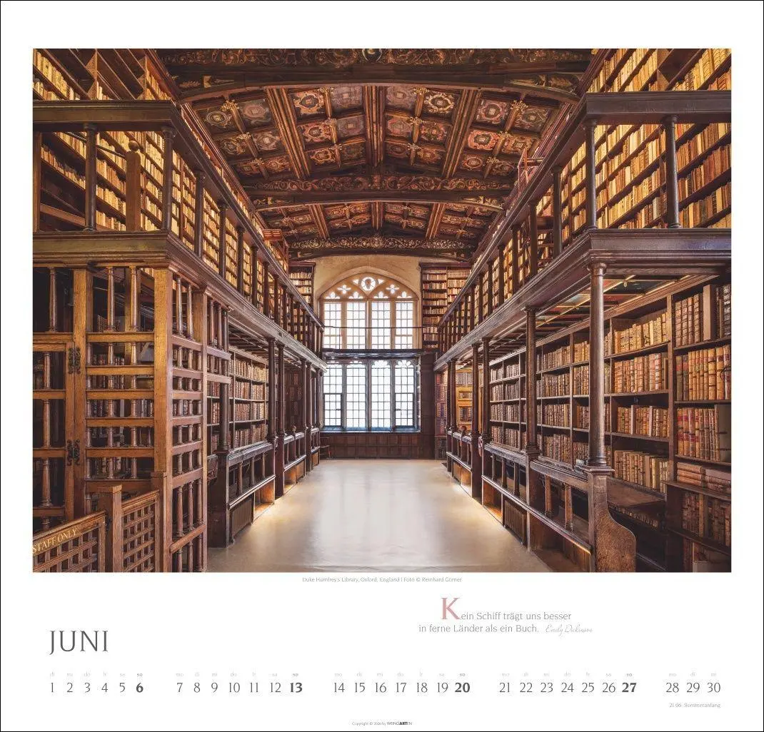 Bild: 9783839904121 | Welt der Bibliotheken Kalender 2027 | Reinhard Görner | Kalender