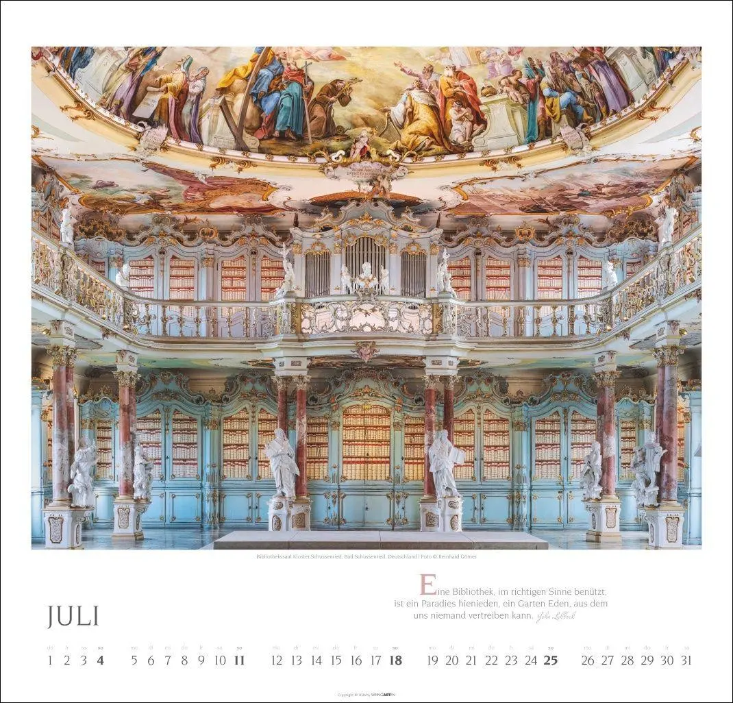 Bild: 9783839904121 | Welt der Bibliotheken Kalender 2027 | Reinhard Görner | Kalender