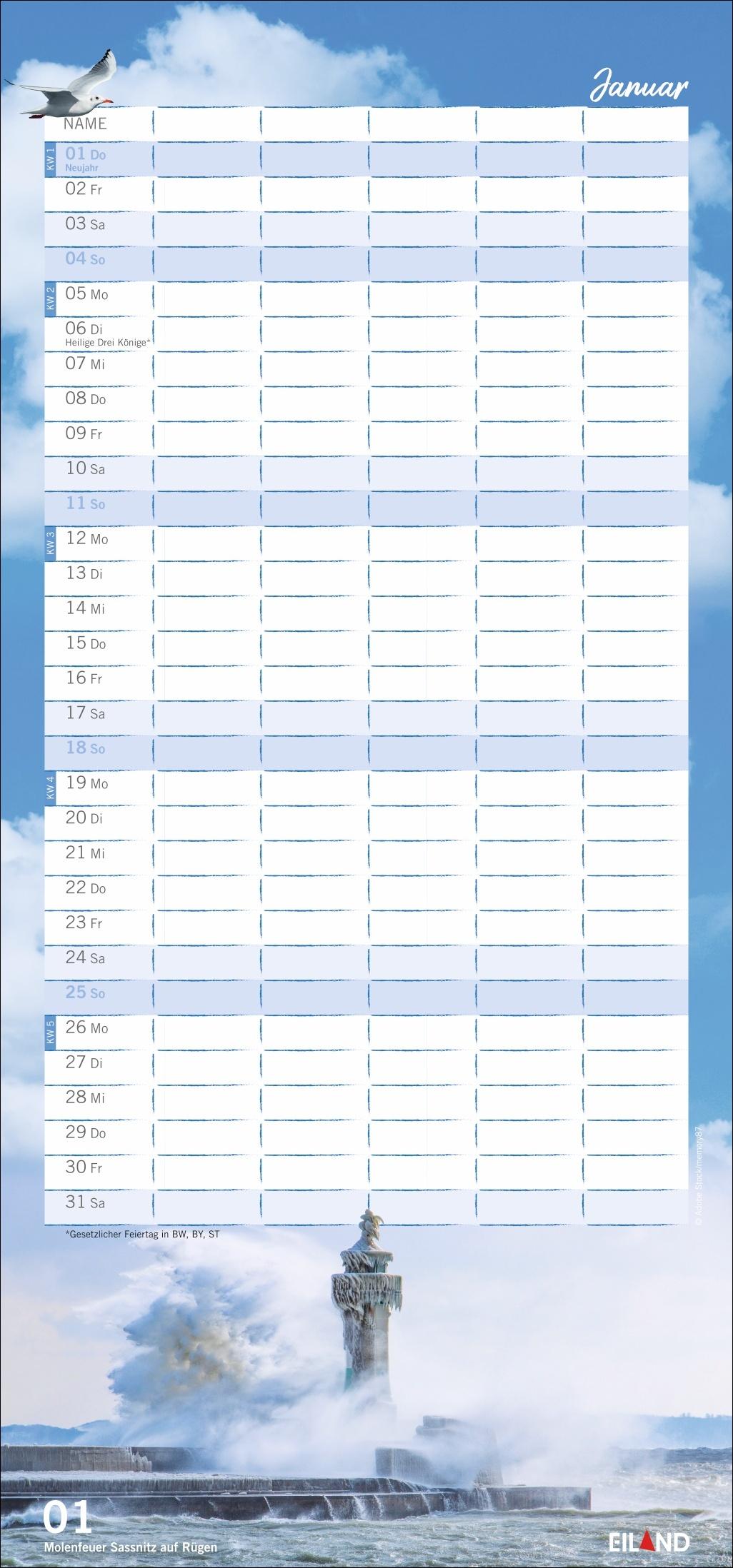 Bild: 9783964024121 | Meerzeit Familienplaner 2026 | Kalender | 14 S. | Deutsch | 2026