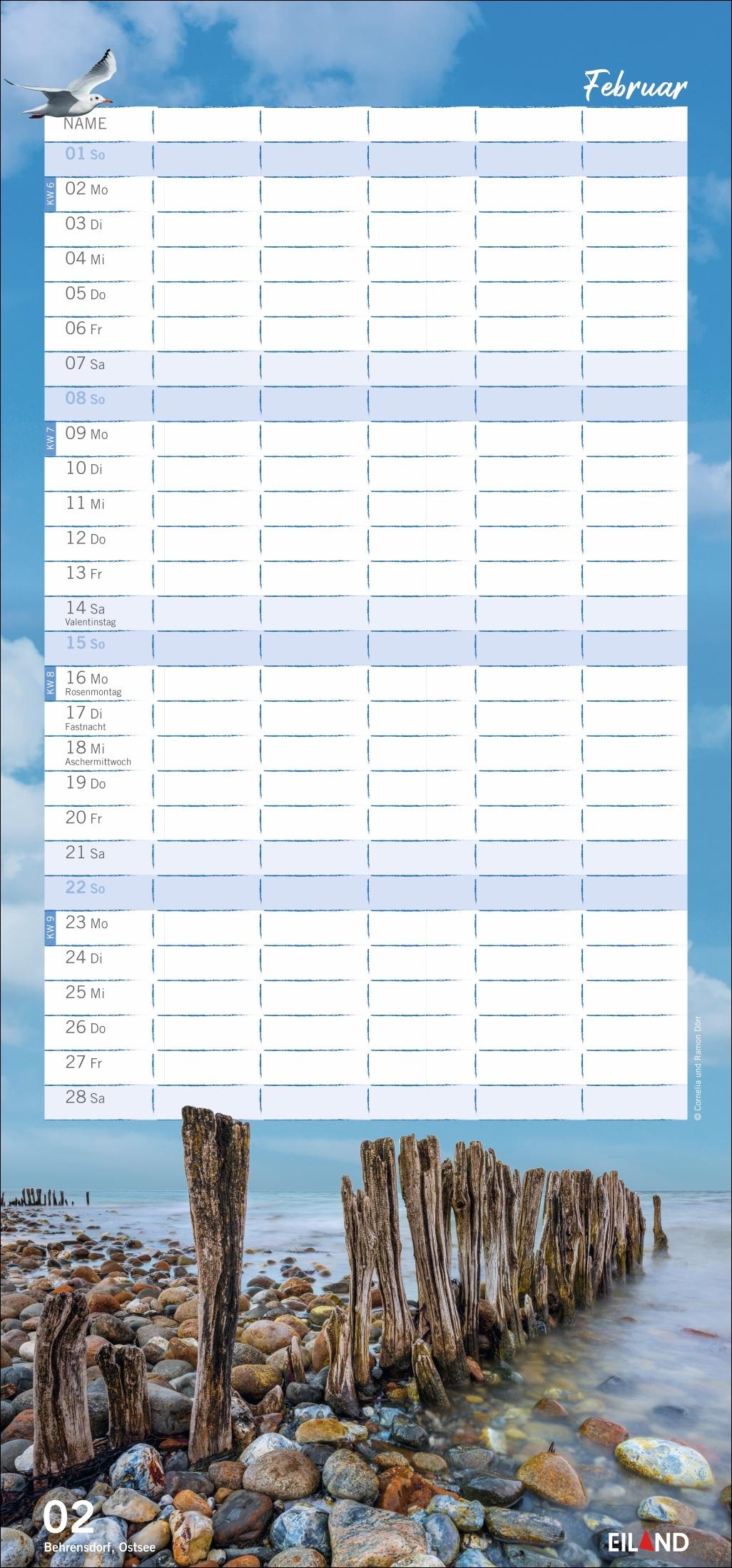 Bild: 9783964024121 | Meerzeit Familienplaner 2026 | Kalender | 14 S. | Deutsch | 2026