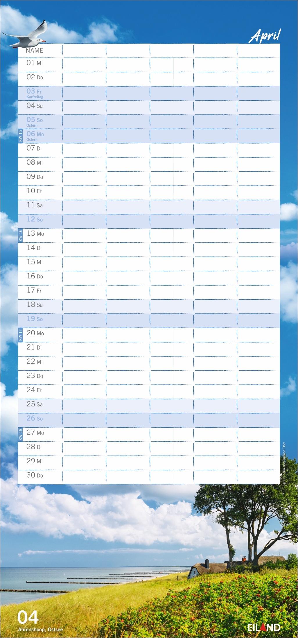 Bild: 9783964024121 | Meerzeit Familienplaner 2026 | Kalender | 14 S. | Deutsch | 2026
