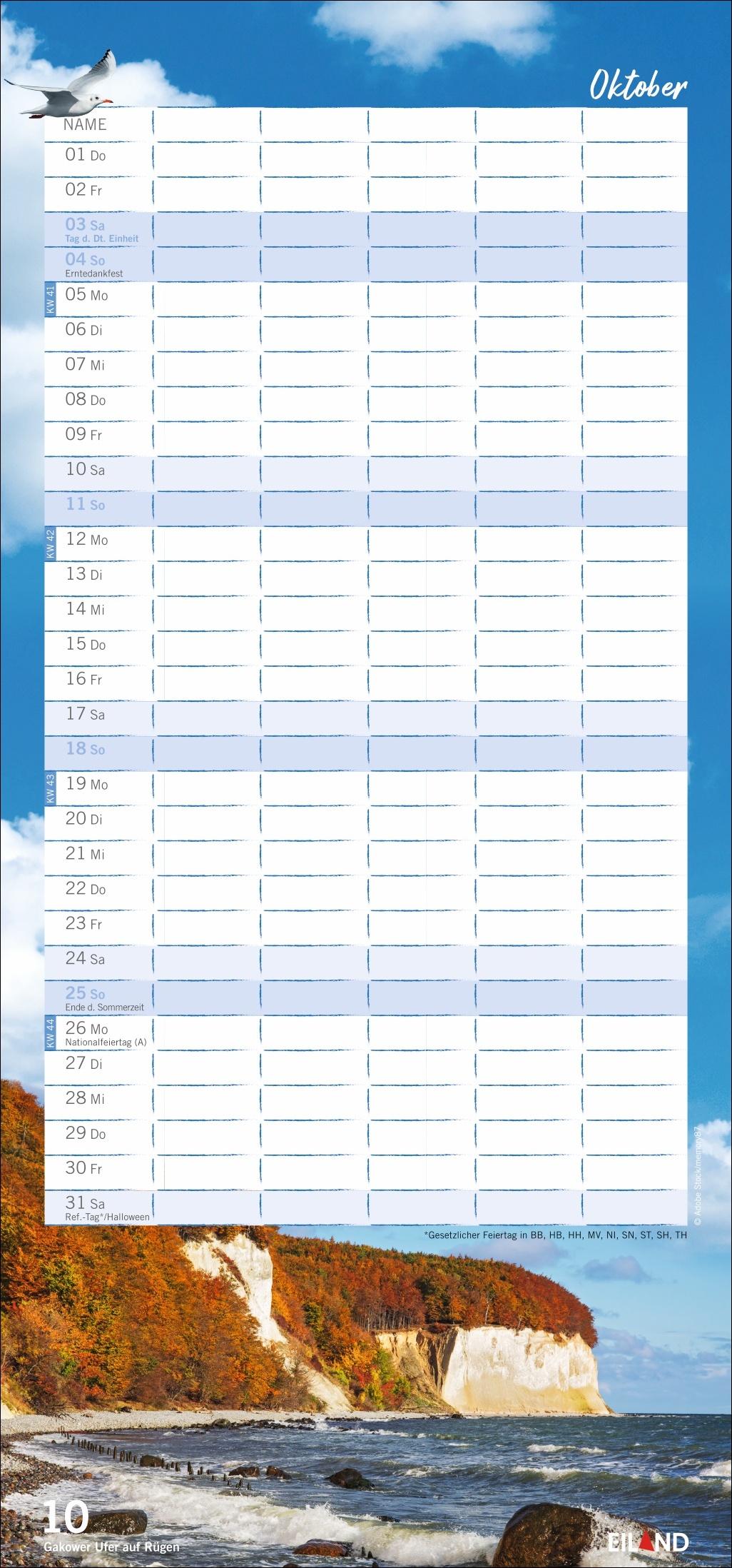Bild: 9783964024121 | Meerzeit Familienplaner 2026 | Kalender | 14 S. | Deutsch | 2026