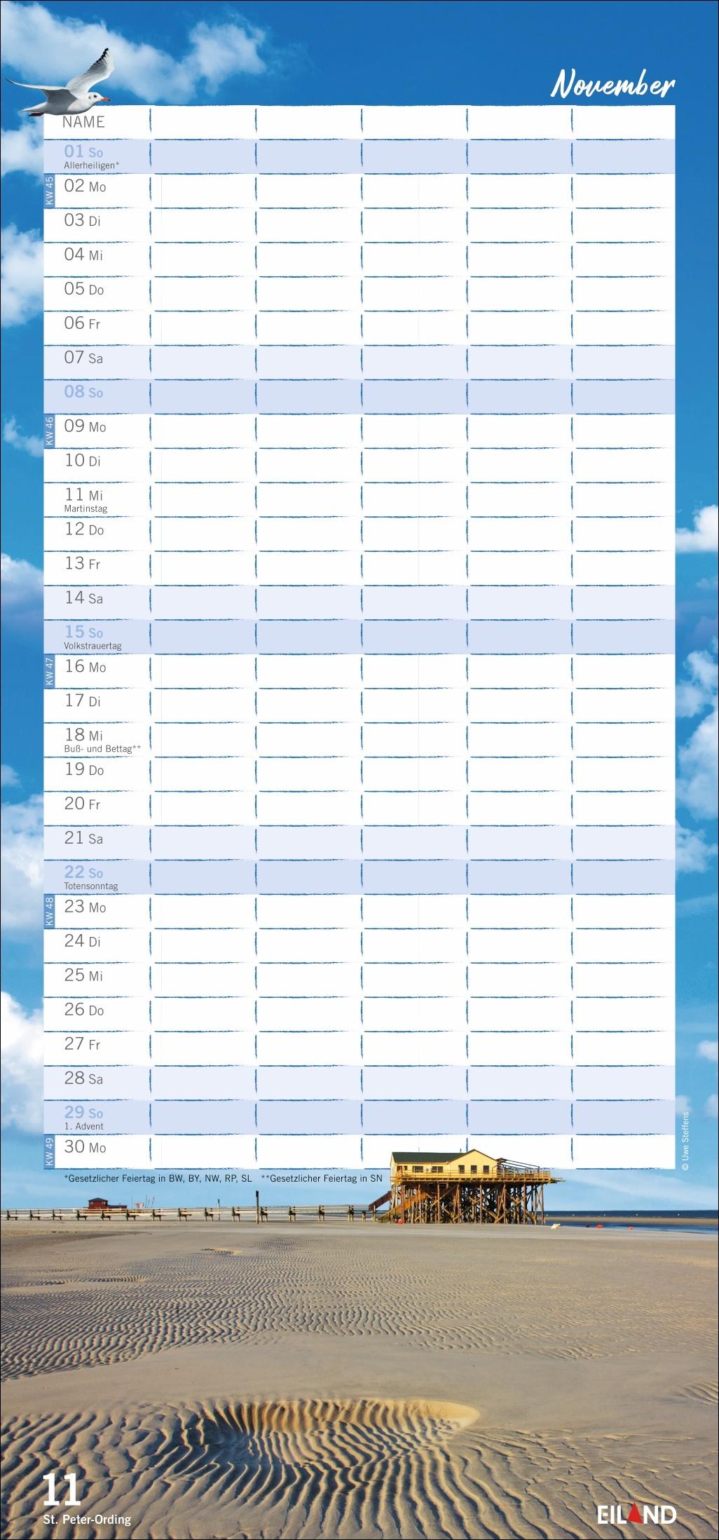 Bild: 9783964024121 | Meerzeit Familienplaner 2026 | Kalender | 14 S. | Deutsch | 2026