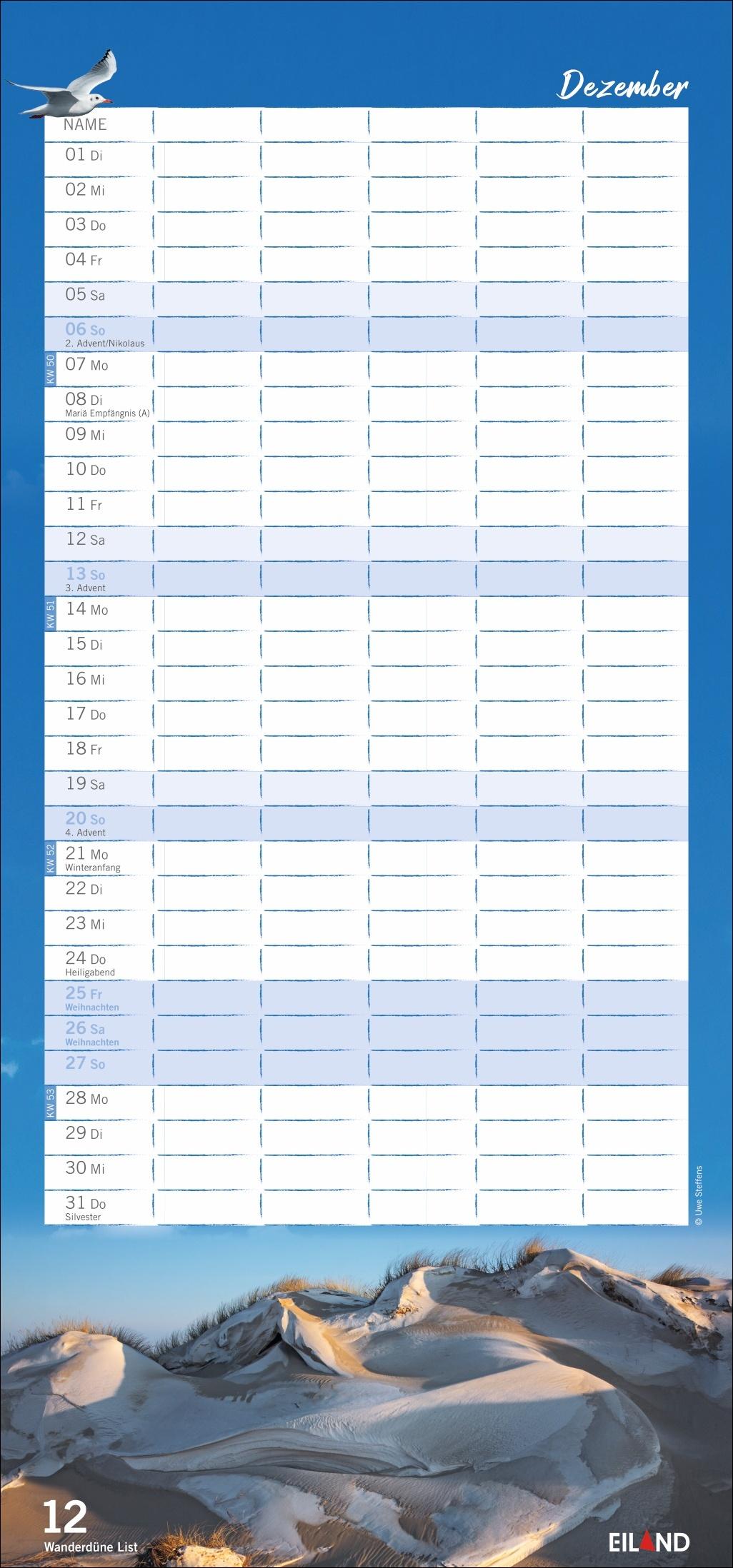 Bild: 9783964024121 | Meerzeit Familienplaner 2026 | Kalender | 14 S. | Deutsch | 2026