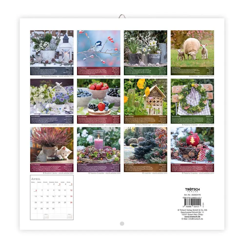 Bild: 9783988024121 | Trötsch Broschürenkalender Landliebe 2026 | Wandplaner | KG | Kalender