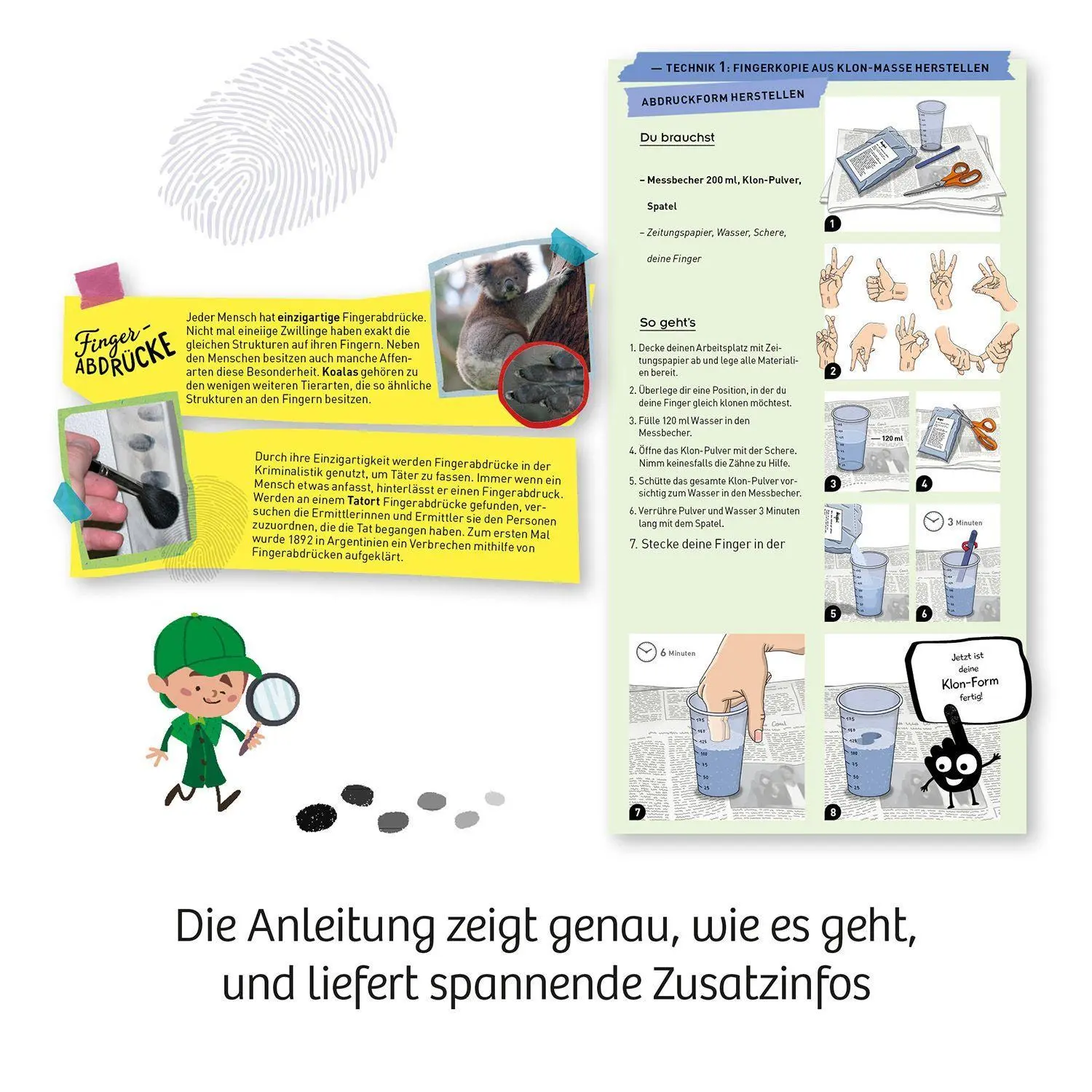 Bild: 4002051654221 | Fun Science 3D-Fingerabdrücke | Experimentierkasten | Spiel | 654221