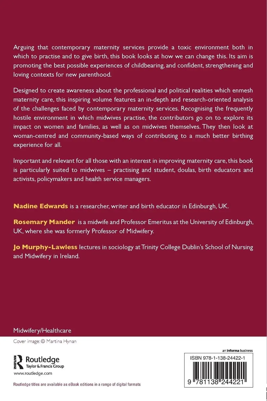 Rückseite: 9781138244221 | Untangling the Maternity Crisis | Nadine Edwards (u. a.) | Taschenbuch