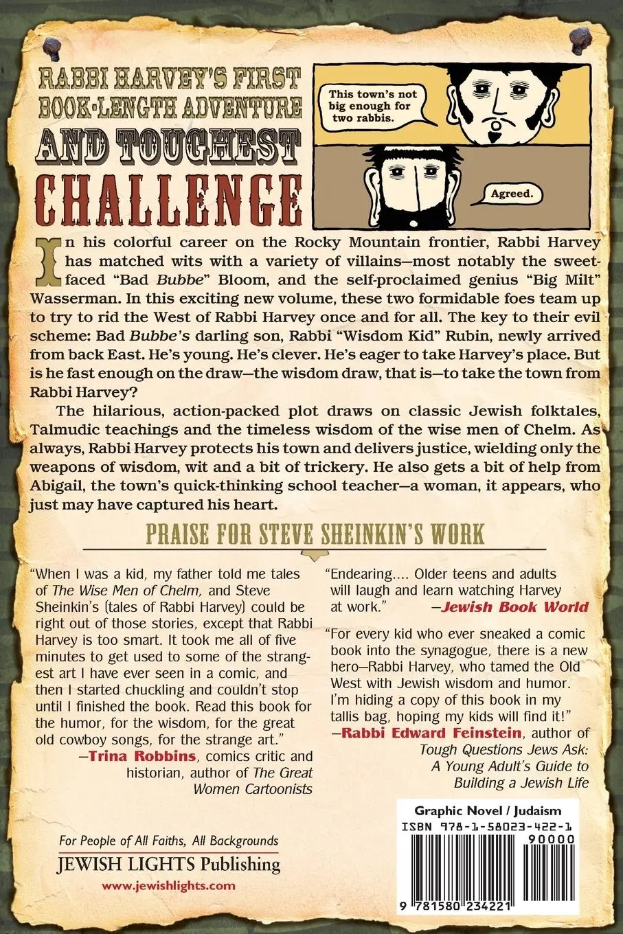 Rückseite: 9781580234221 | Rabbi Harvey vs. the Wisdom Kid | Taschenbuch | Englisch | 2010