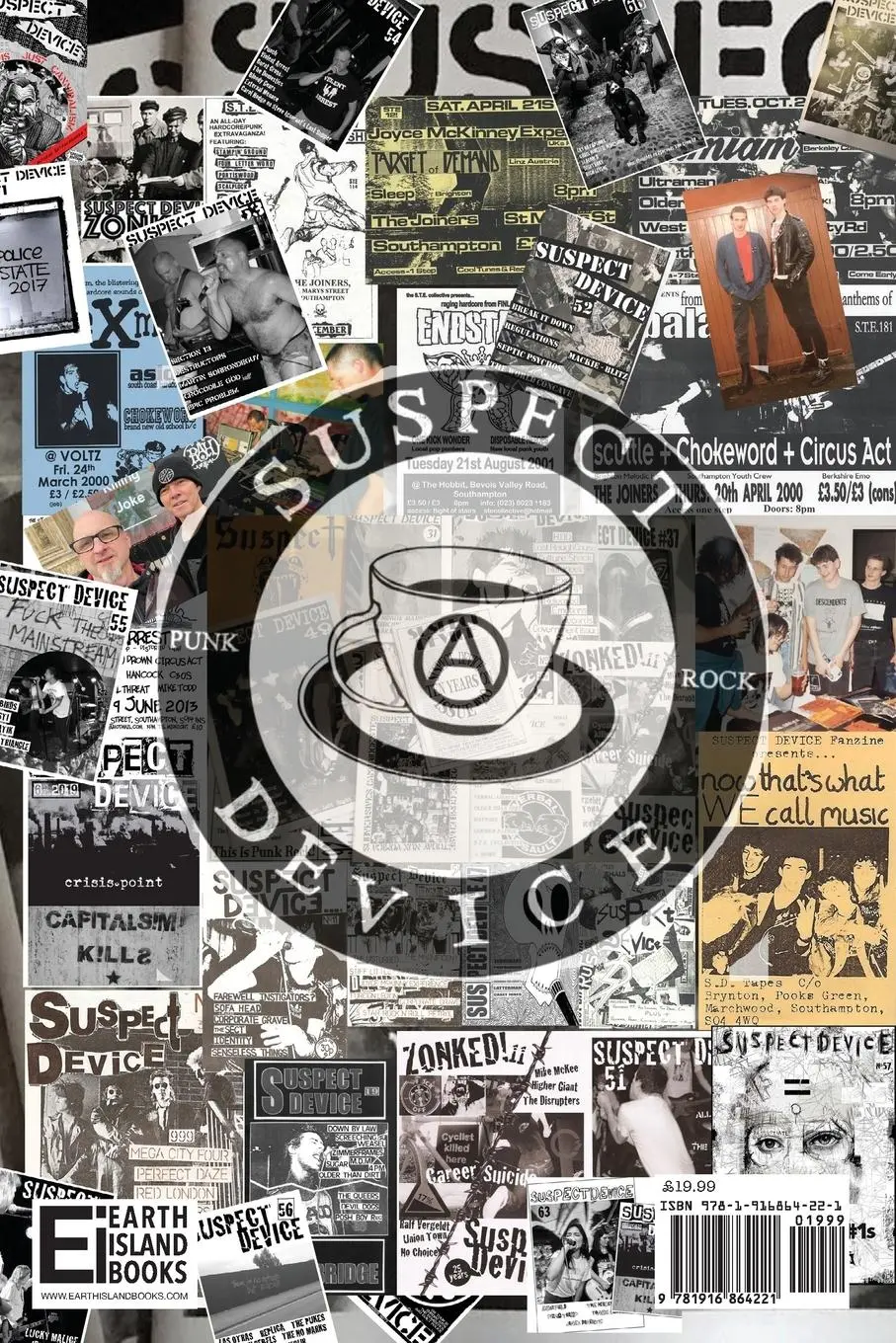 Rückseite: 9781916864221 | Running at the edge of their world | The Suspect Device fanzine story