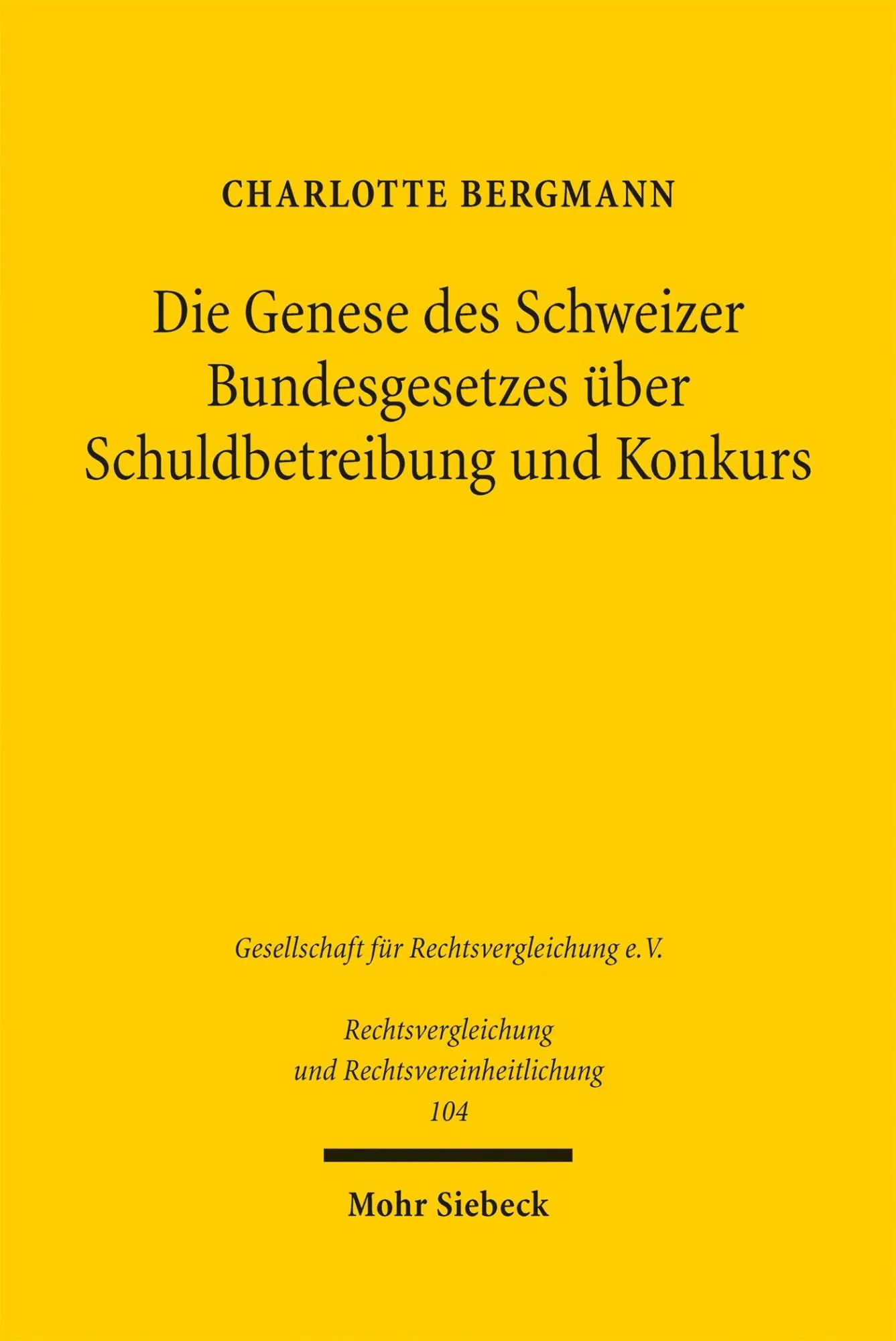 Cover: 9783161644221 | Die Genese des Schweizer Bundesgesetzes über Schuldbetreibung und...
