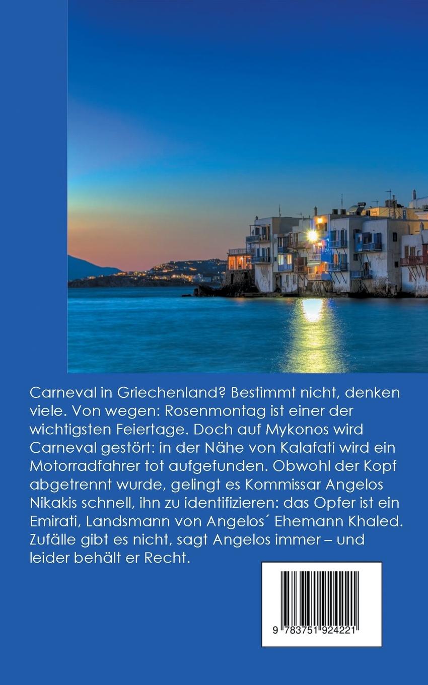 Rückseite: 9783751924221 | Carneval - Mykonos Crime 19 | Paul Katsitis | Taschenbuch | 164 S.