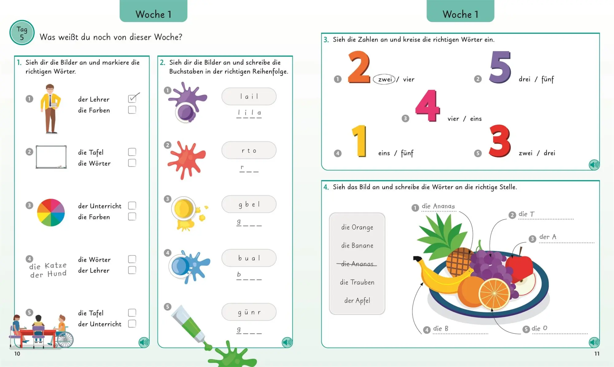 Bild: 9783831044221 | Deutsch für clevere Kids - 5 Wörter am Tag | DK Verlag - Kids | Buch