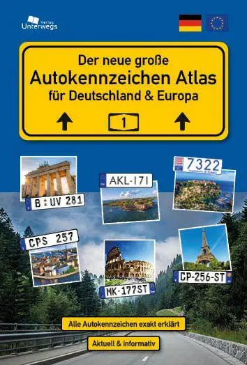 Cover: 9783861124221 | Der große AUTOKENNZEICHEN ATLAS für Deutschland und Europa | Buch