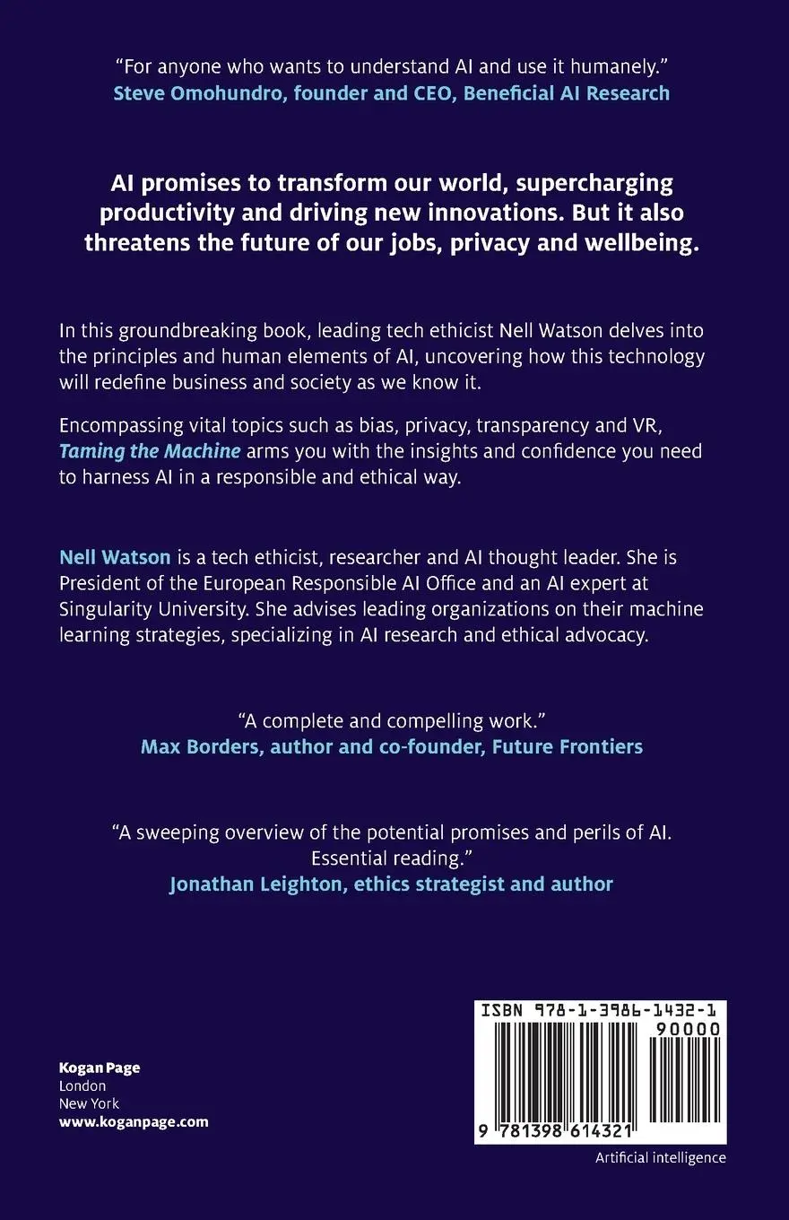 Rückseite: 9781398614321 | Taming the Machine | Ethically Harness the Power of AI | Nell Watson