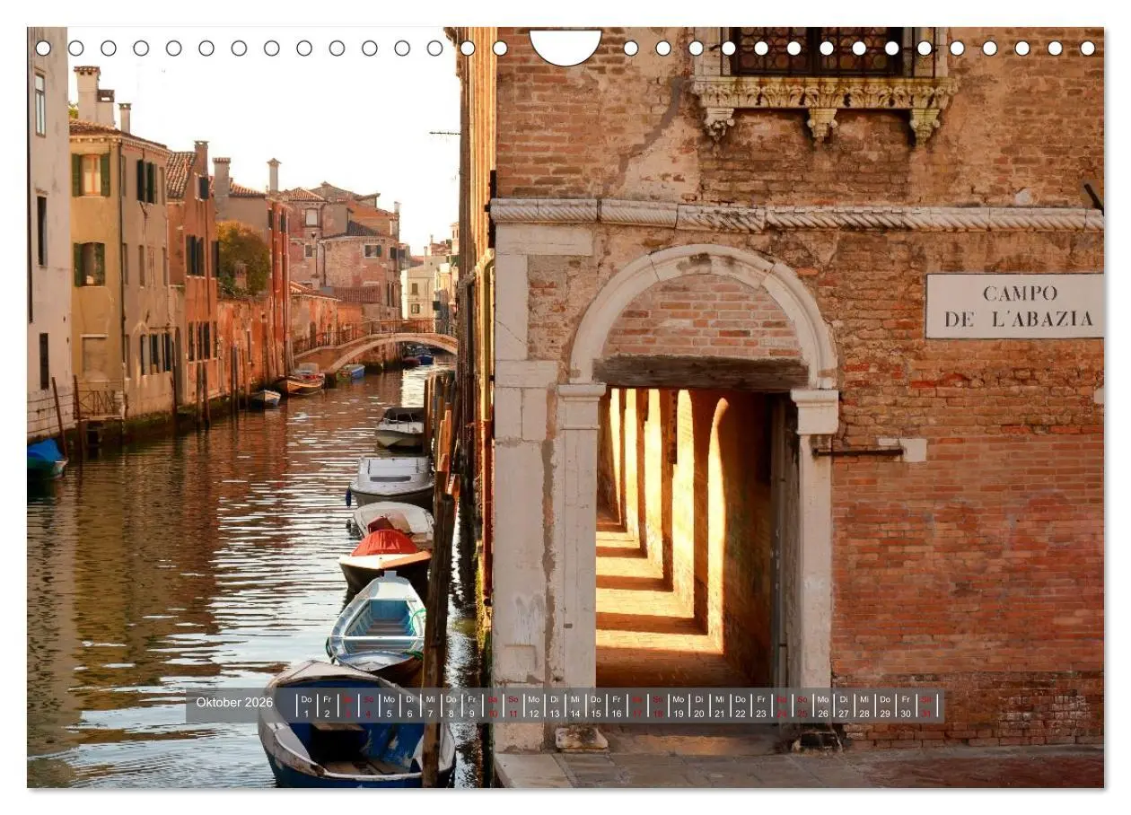 Bild: 9783457294321 | Sehnsuchtsort Venedig 2026 (Wandkalender 2026 DIN A4 quer),...