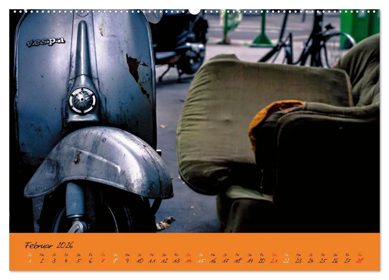 Bild: 9783457434321 | Vespa Liebe (hochwertiger Premium Wandkalender 2026 DIN A2 quer),...