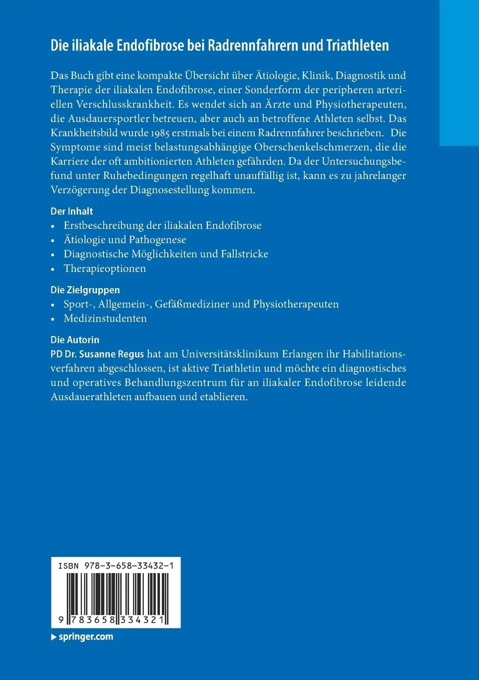 Rückseite: 9783658334321 | Die iliakale Endofibrose bei Radrennfahrern und Triathleten | Regus