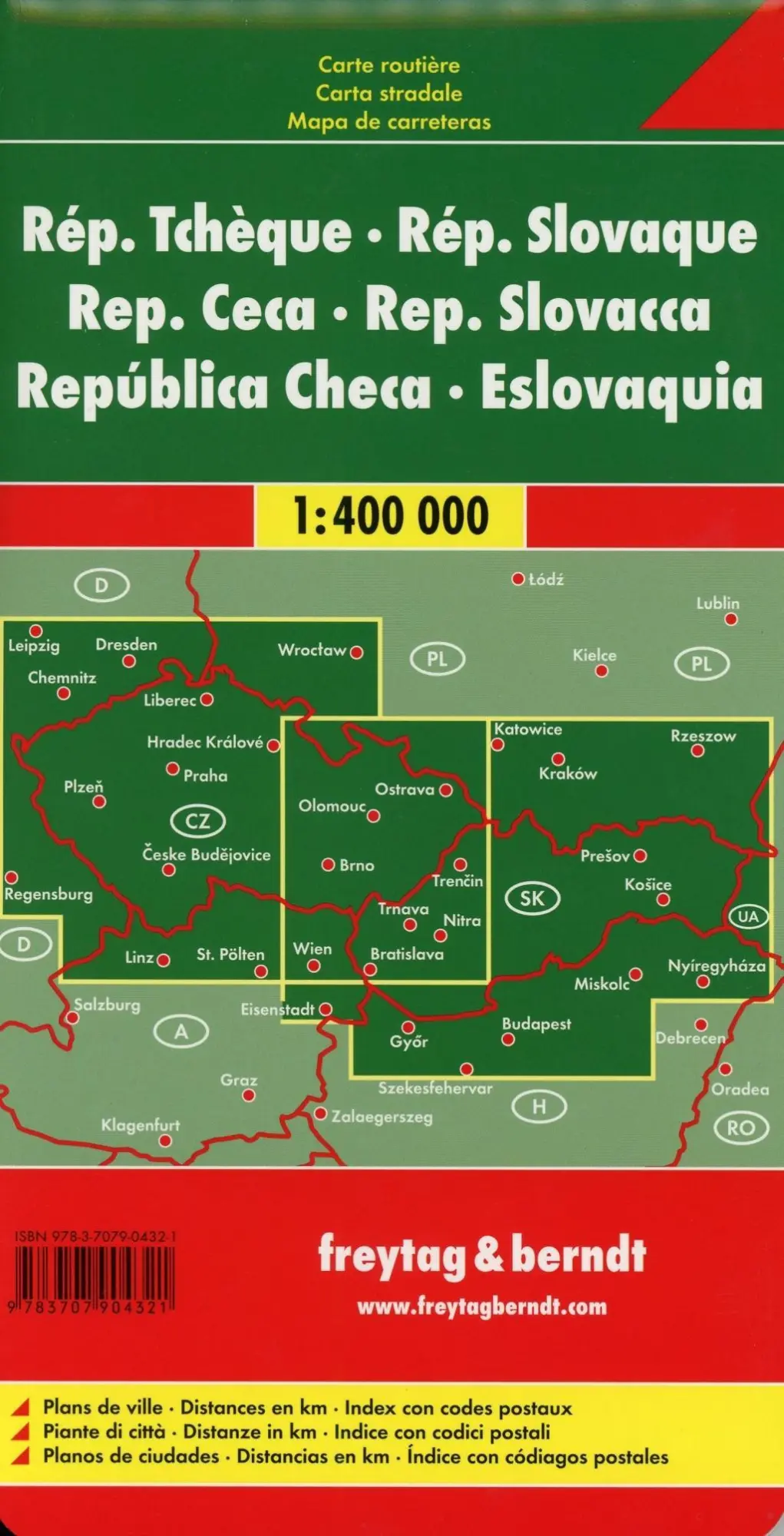 Bild: 9783707904321 | Tschechische Republik / Slowakische Republik 1 : 400 000. Autokarte