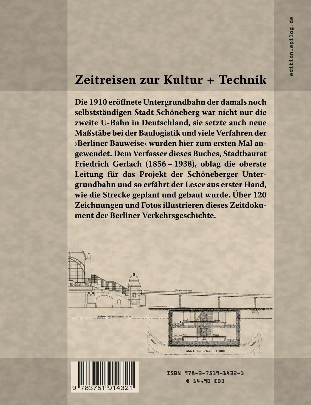 Rückseite: 9783751914321 | Die elektrische Untergrundbahn der Stadt Schöneberg | Gerlach | Buch