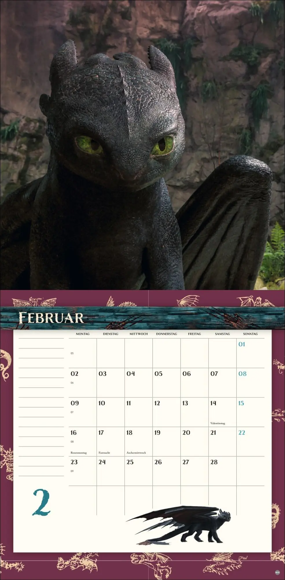 Bild: 9783756414321 | Drachenzähmen Broschurkalender 2026 | Kalender | 28 S. | Deutsch