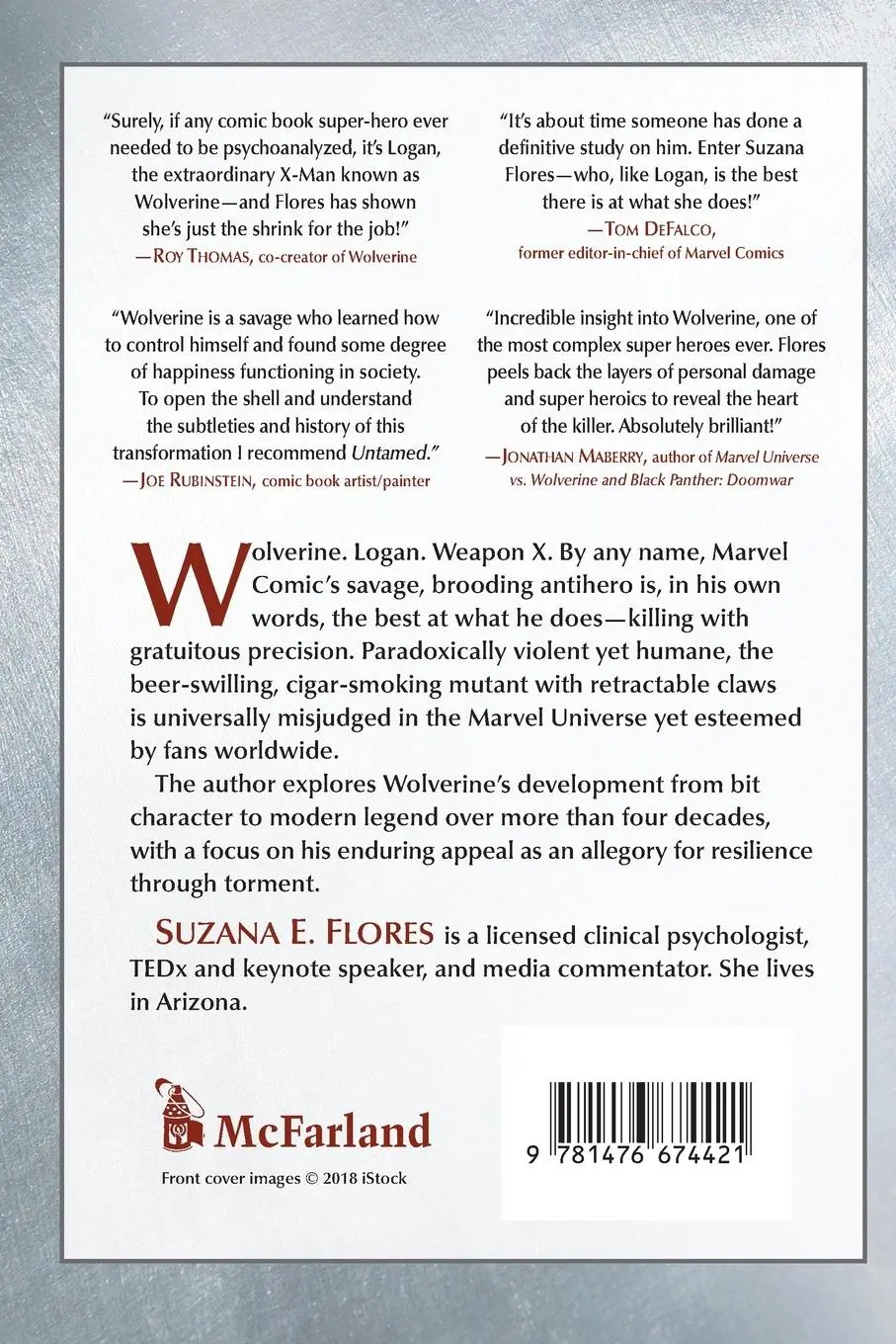 Rückseite: 9781476674421 | Untamed | The Psychology of Marvel's Wolverine | Suzana E. Flores