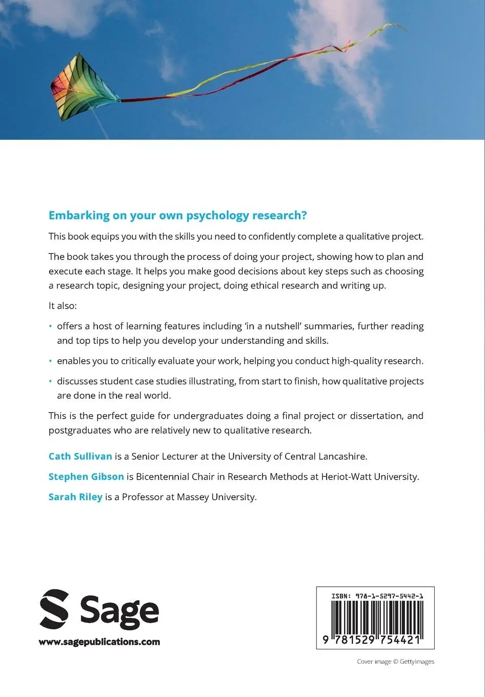 Rückseite: 9781529754421 | Doing Your Qualitative Psychology Project | Cath Sullivan (u. a.)