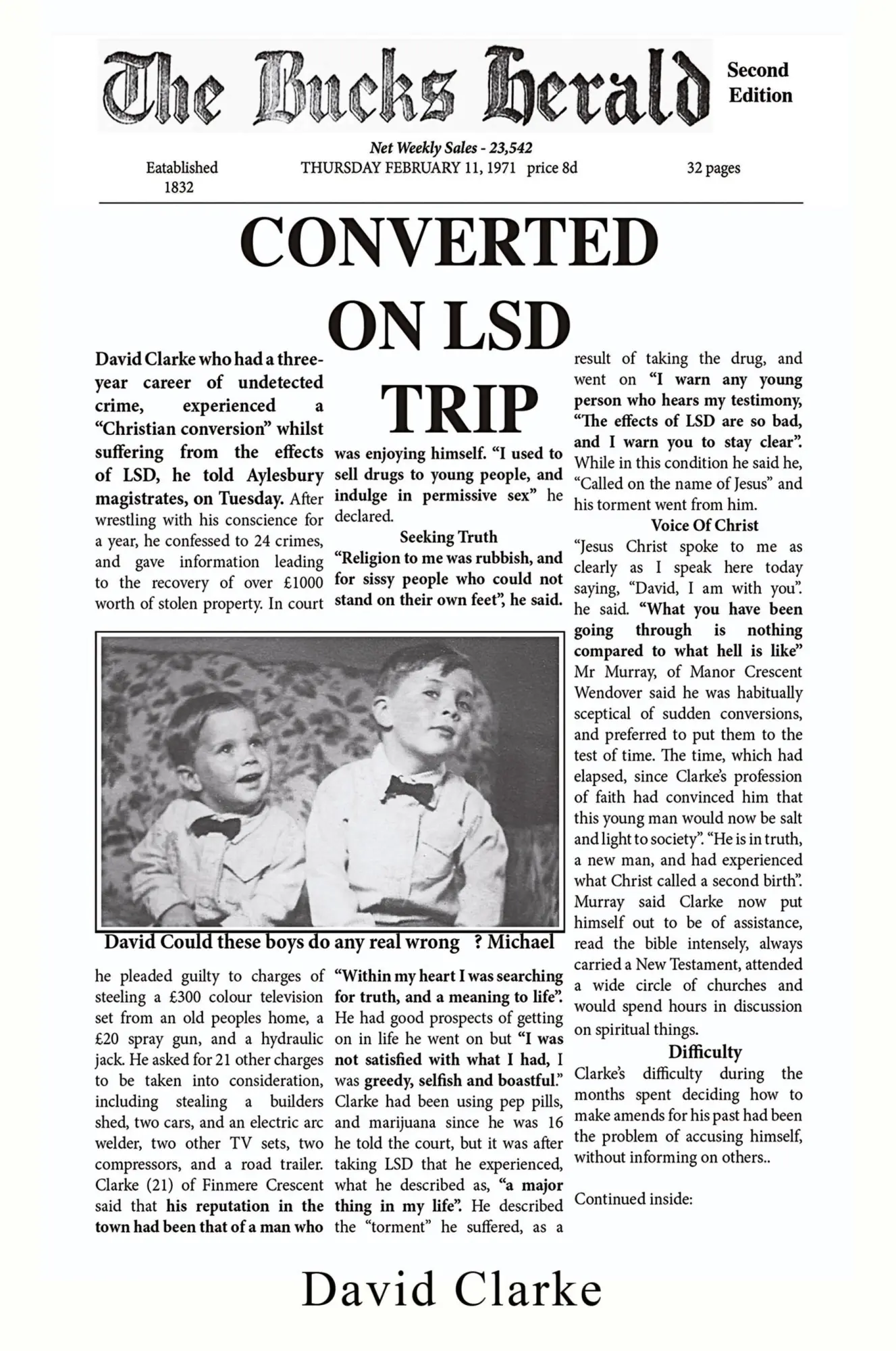 Cover: 9781964744421 | Converted On LSD Trip | David Clarke | Taschenbuch | Englisch | 2024