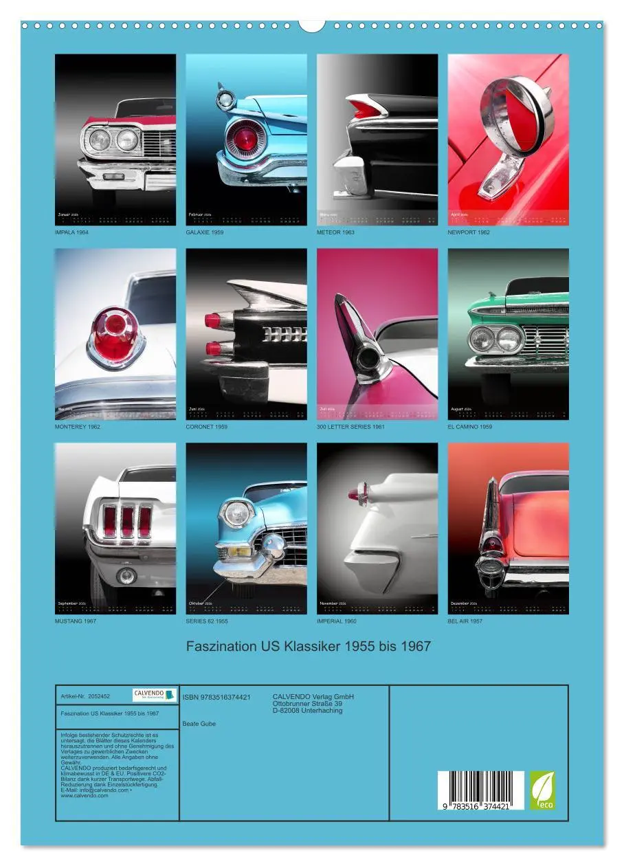 Bild: 9783516374421 | Faszination US Klassiker 1955 bis 1967 (hochwertiger Premium...