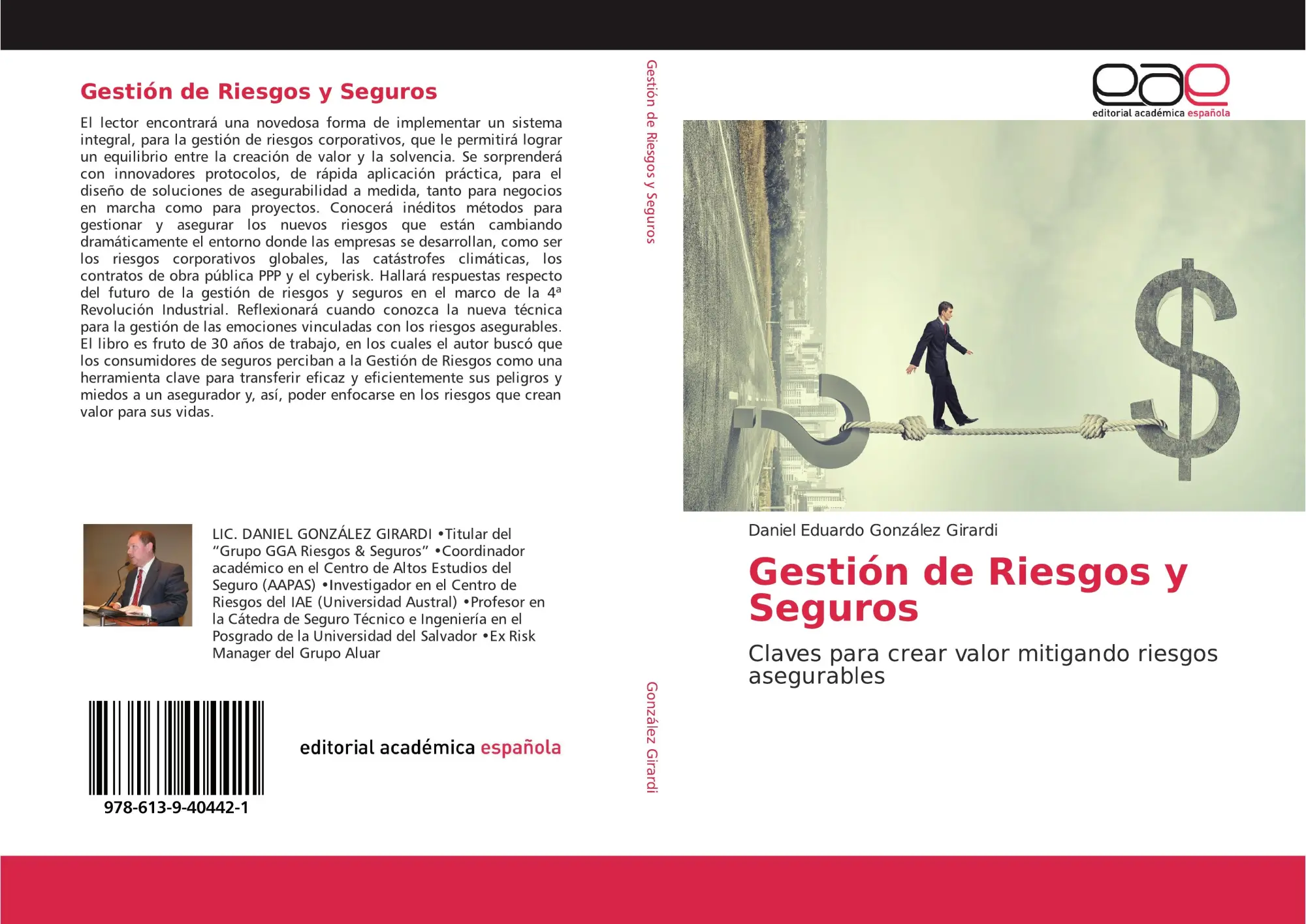 Cover: 9786139404421 | Gestión de Riesgos y Seguros | Daniel Eduardo González Girardi | Buch