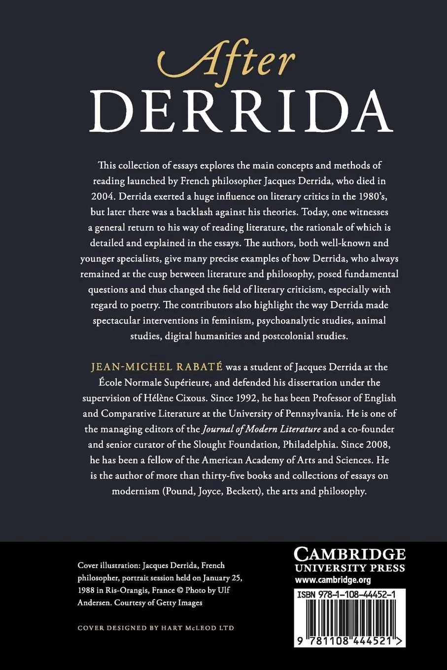 Rückseite: 9781108444521 | After Derrida | Jean-Michel Rabaté | Taschenbuch | Englisch | 2019