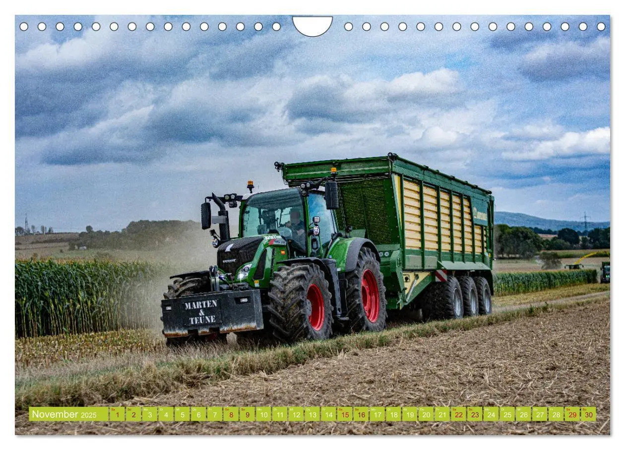 Bild: 9783435184521 | Landwirtschaft - Maisernte (Wandkalender 2025 DIN A4 quer),...