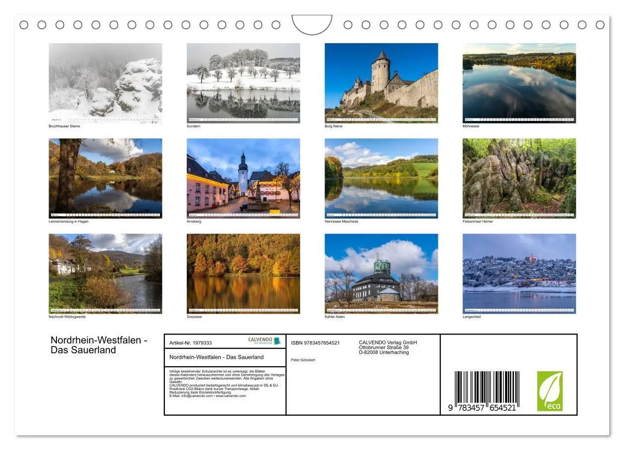 Bild: 9783457654521 | Nordrhein-Westfalen - Das Sauerland (Wandkalender 2026 DIN A4...