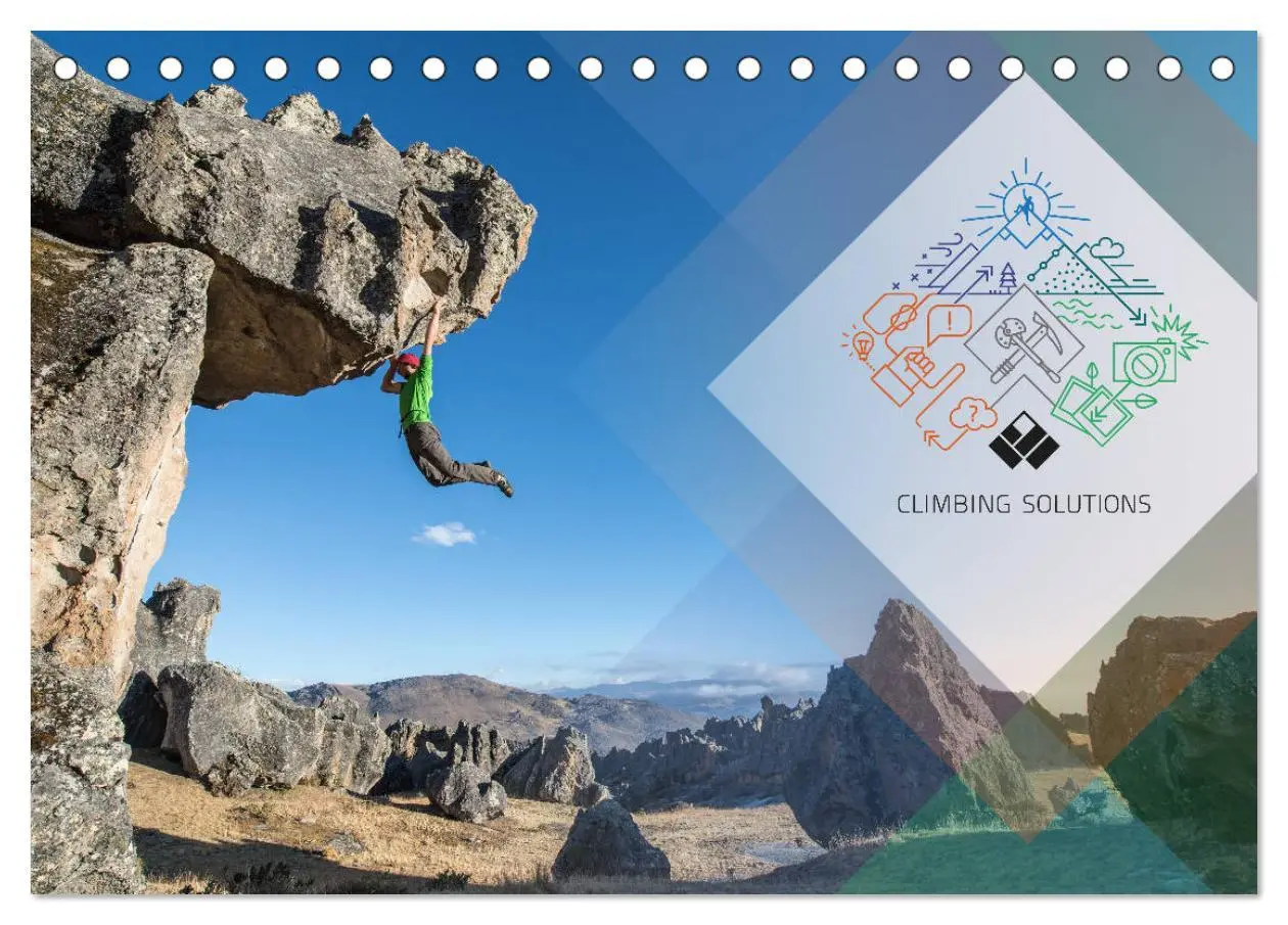Cover: 9783516054521 | Climbing Solutions - Bergsport weltweit (Tischkalender 2026 DIN A5...