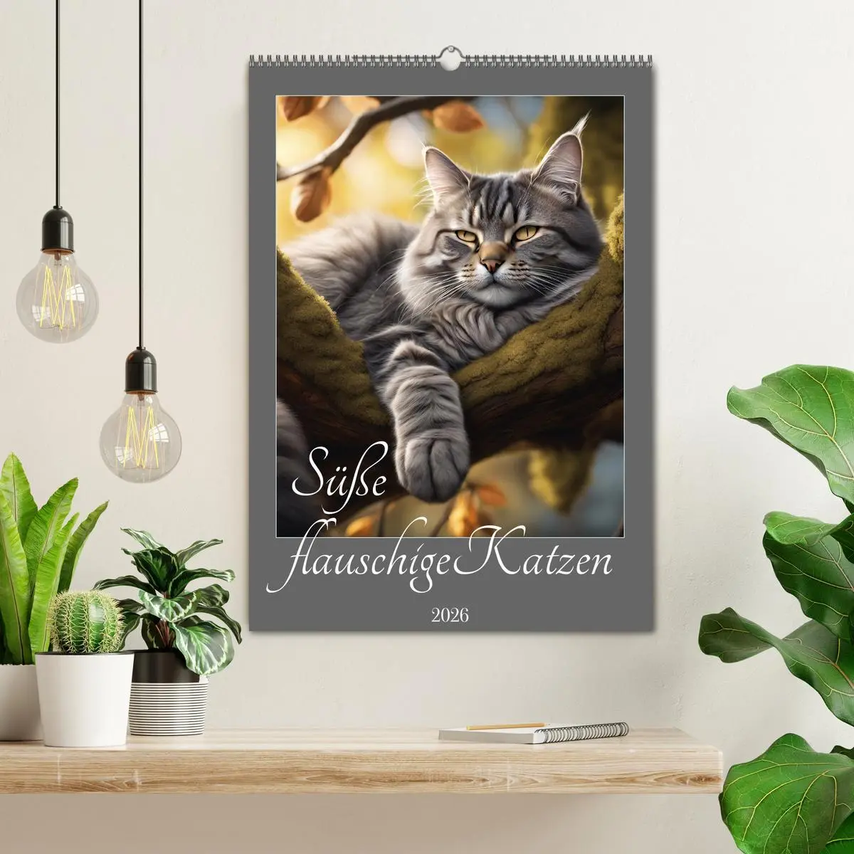 Bild: 9783516294521 | Süße flauschige Katzen (Wandkalender 2026 DIN A2 hoch), CALVENDO...