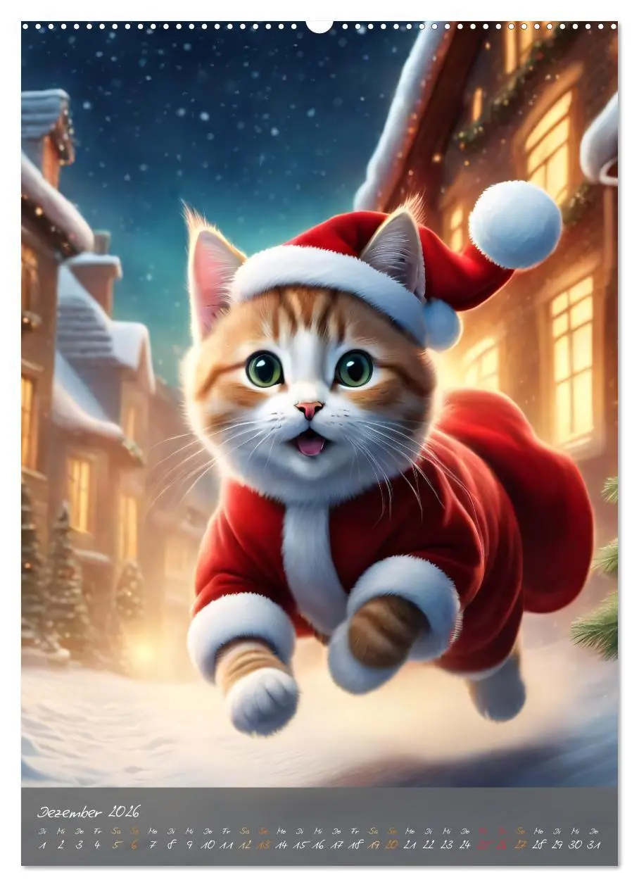 Bild: 9783516294521 | Süße flauschige Katzen (Wandkalender 2026 DIN A2 hoch), CALVENDO...