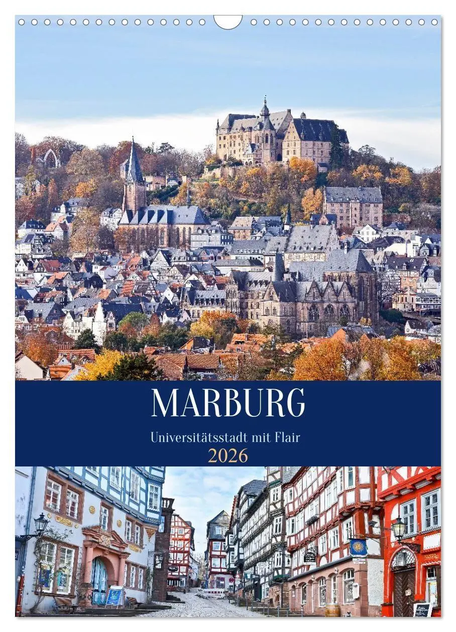 Cover: 9783516744521 | Marburg - Universitätsstadt mit Flair (Wandkalender 2026 DIN A3...